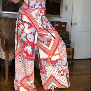 Bar III FLOWY fun colorful pants